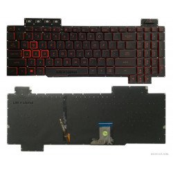 Klaviatūra Asus FX504 FX505 US su raudonu apšvietimu Klaviatūra Asus FX504 FX505 US su raudonu apšvietimu