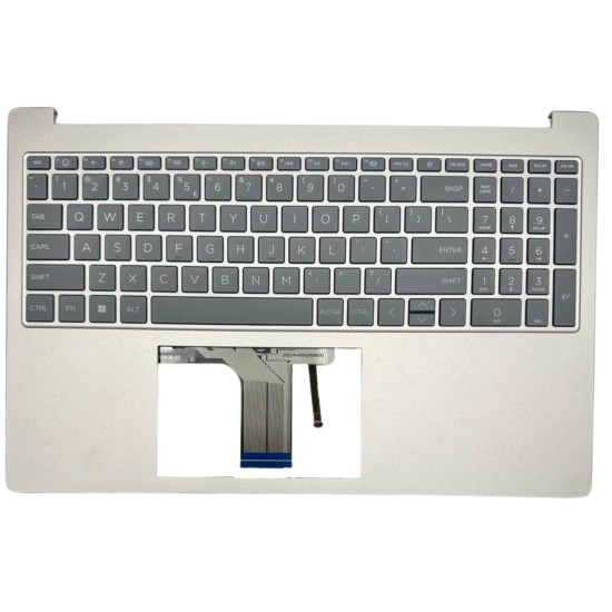 Klaviatūra HP Notebook 15-fc 15-fd N36753-B31 US su korpusu ir apšvietimu Klaviatūra HP Notebook 15-fc 15-fd N36753-B31 US su korpusu ir apšvietimu