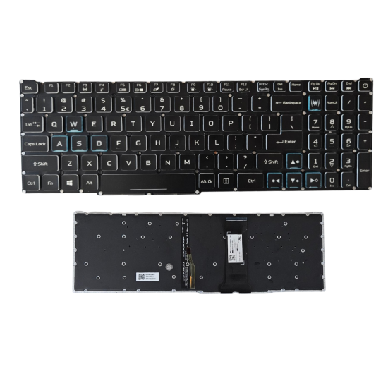 Klaviatūra Acer Predator Helios 300 PH315-52 PH315-53 US su mėlynu apšvietimu