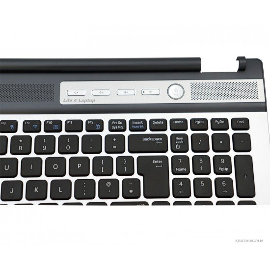 Klaviatūra Samsung NP-RF510 RF511 RF530 UK su panele