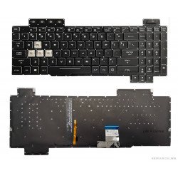 Klaviatūra Asus FX504 FX505 US su spalvotu apšvietimu Klaviatūra Asus FX504 FX505 US su spalvotu apšvietimu