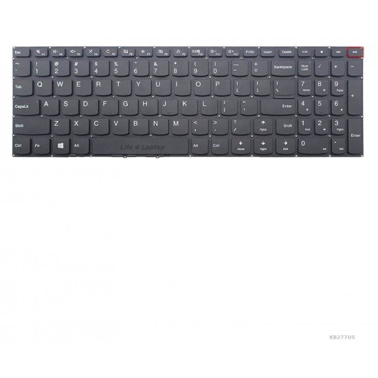 Klaviatūra Lenovo V110-15 V310-15 V510-15 US