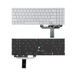 Klaviatūra Asus X1502VA X1502ZA X1603ZA M1503Q M1503Z X1605V M1502I M1603Q US sidabrinė su apšvietimu