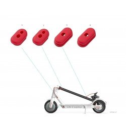 Paspirtuko Xiaomi apsauginės guminės tarpinės vairo viršaus laidams Paspirtuko Xiaomi apsauginės guminės tarpinės vairo viršaus laidams