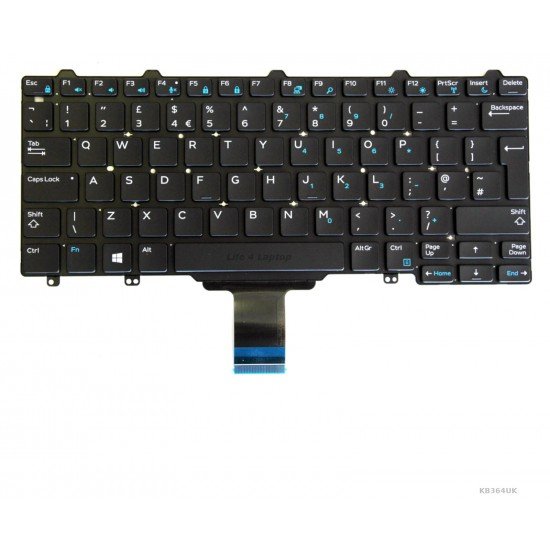 Klaviatūra Dell Letitude E3340 E5450 E7450 UK