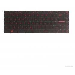 Klaviatūra MSI GF63 GS65 US su raudonu apšvietimu Klaviatūra MSI GF63 GS65 US su raudonu apšvietimu