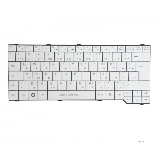 Klaviatūra Fujitsu D9510 US balta