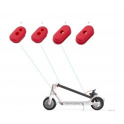 Paspirtuko apsauginės guminės tarpinės rėmo dešinės pusės laidams Paspirtuko apsauginės guminės tarpinės rėmo dešinės pusės laidams