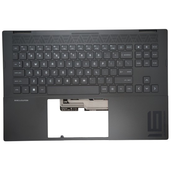 Klaviatūra HP Omen 16-N N14061-B31 US su korpusu ir spalvotu apšvietimu Klaviatūra HP Omen 16-N N14061-B31 US su korpusu ir spalvotu apšvietimu