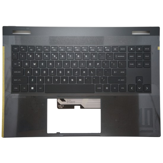 Klaviat8ra HP Omen 16-XF N56102-B31 N56394-B31 US su korpusu ir spalvotu apšvietimu