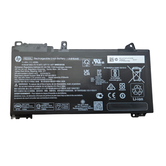 Baterija HP RE03XL L32656-005  L32407-AC2