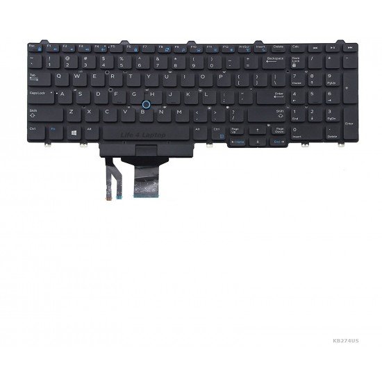 Klaviatūra Dell Latitude E5550 E5570 US