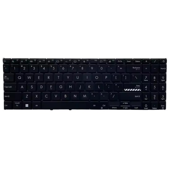 Klaviatūra Asus X1502VA X1502ZA X1603ZA M1503Q M1503Z X1605V M1502I M1603Q US su apšvietimu Klaviatūra Asus X1502VA X1502ZA X1603ZA M1503Q M1503Z X1605V M1502I M1603Q US su apšvietimu