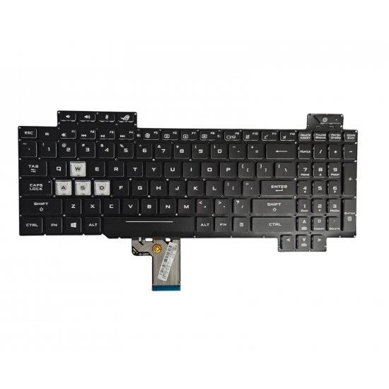 Klaviatūra Asus Rog Strix Scar GL504 GL504G US su spalvotu apšvietimu Klaviatūra Asus Rog Strix Scar GL504 GL504G US su spalvotu apšvietimu