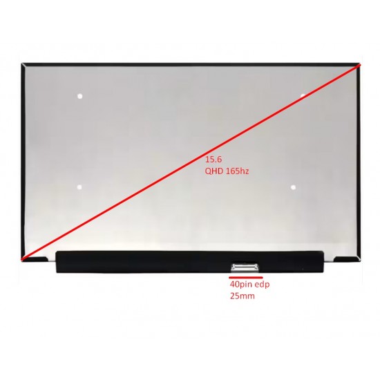 Ekranas 15.6 40pin edp QHD 2560x1440 165hz 25mm connector