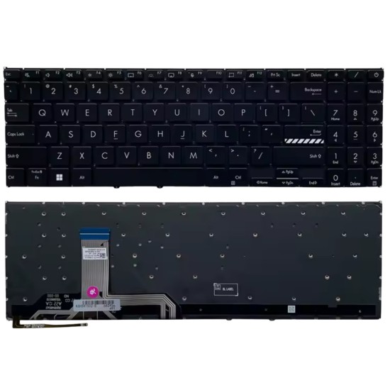 Klaviatūra Asus X1502VA X1502ZA X1603ZA M1503Q M1503Z X1605V M1502I M1603Q US su apšvietimu Klaviatūra Asus X1502VA X1502ZA X1603ZA M1503Q M1503Z X1605V M1502I M1603Q US su apšvietimu