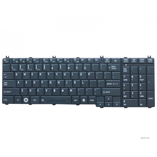 Klaviatūra Toshiba C650 C655 C670 L650 L750 US