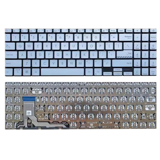 Klaviatūra Asus K3605ZV K3605VC K3504 M3504 S3504 E1504 M3605 US sidabrinė su apšvietimu Klaviatūra Asus K3605ZV K3605VC K3504 M3504 S3504 E1504 M3605 US sidabrinė su apšvietimu