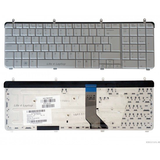 Klaviatūra HP Pavilion DV7-1000 US balta