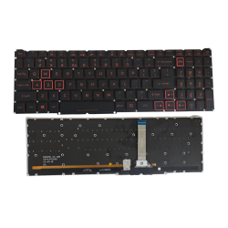 Klaviatūra Acer Nitro AN515-45 AN515-56 AN515-57 US su raudonu apšvietimu Klaviatūra Acer Nitro AN515-45 AN515-56 AN515-57 US su raudonu apšvietimu