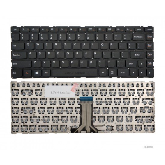 Klaviatūra Lenovo S41-35 S41-70 U41-70 Yoga 500-14 US