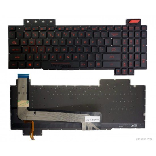 Klaviatūra Asus FX63 FX503 ZX63 US su apšvietimu
