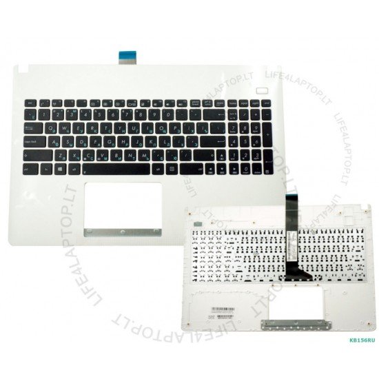 Klaviatūra Asus F501 X501 RU su balta panele