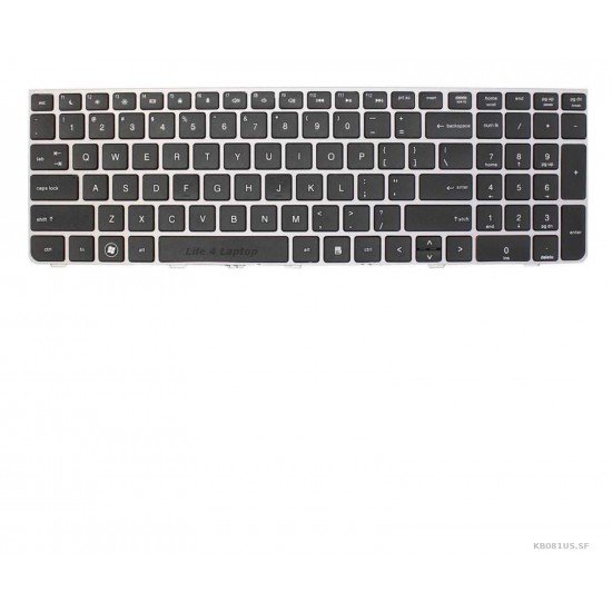 Klaviatūra HP HP 4530s 4535s 4730s US su sidabriniu rėmeliu