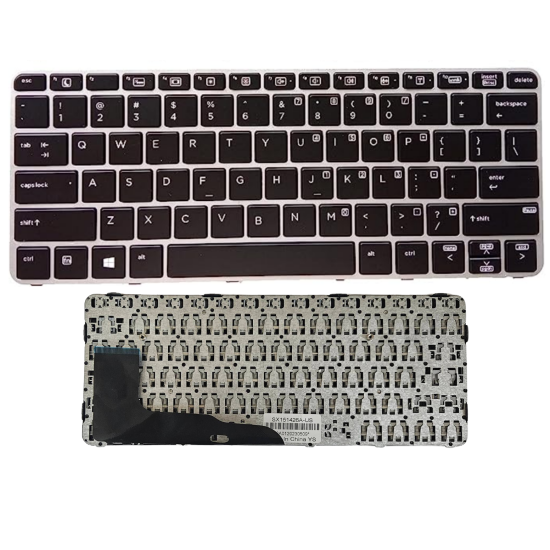 Klaviatūra HP Elitebook 820 G3 820 G4 725 G3 725 G4 US su sidabriniu rėmeliu