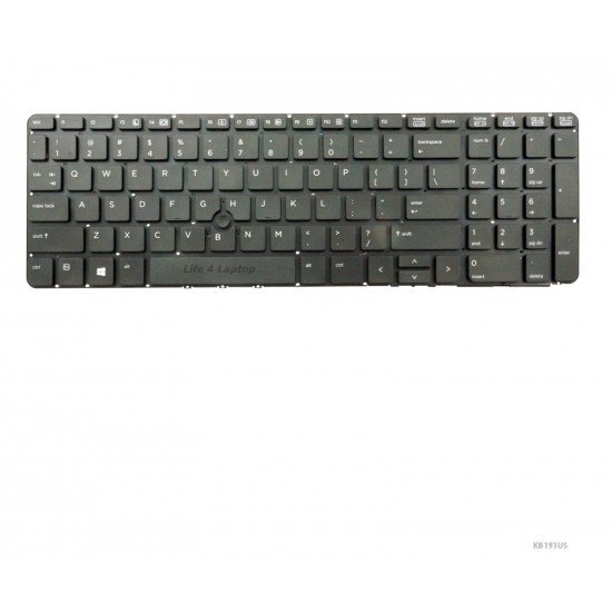 Klaviatūra HP Probook 650 G1 655 G1 US be rėmelio