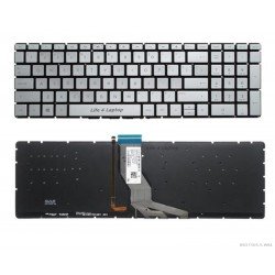 Klaviatūra HP Pavilion 15-BS 15-BW 15-CC 15-CW 15-CK 15-CD US sidabrinė su apšvietimu Klaviatūra HP Pavilion 15-BS 15-BW 15-CC 15-CW 15-CK 15-CD US sidabrinė su apšvietimu