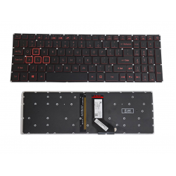 Klaviatūra Acer Nitro AN515-52 AN515-42 AN515-51 AN515-53 su raudonu apšvietimu Klaviatūra Acer Nitro AN515-52 AN515-42 AN515-51 AN515-53 su raudonu apšvietimu