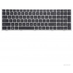 Klaviatūra HP Probook 4540s 4545s 4570s 4575s US su sidabriniu rėmeliu Klaviatūra HP Probook 4540s 4545s 4570s 4575s US su sidabriniu rėmeliu