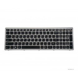 Klaviatūra Lenovo Z500 P500 US su sidabriniu rėmeliu