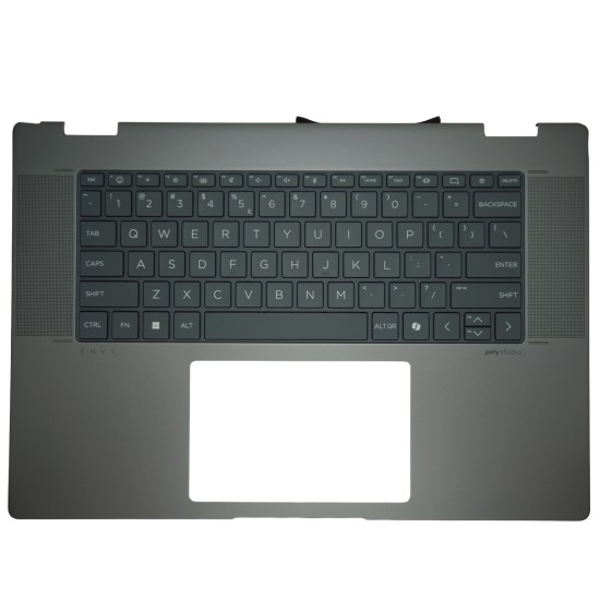 Klaviatūra HP Envy x360 16-AD N93765-B31 N95270-B31 US su korpusu ir apšvietimu Klaviatūra HP Envy x360 16-AD N93765-B31 N95270-B31 US su korpusu ir apšvietimu