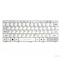 Klaviatūra Acer Aspire one D257 D255 532H 521 D260 US balta Klaviatūra Acer Aspire one D257 D255 532H 521 D260 US balta