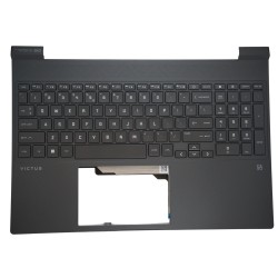 Klaviatūra HP Victus 15-FA 15-FB N13298-B31 US su korpusu ir apšvietimu