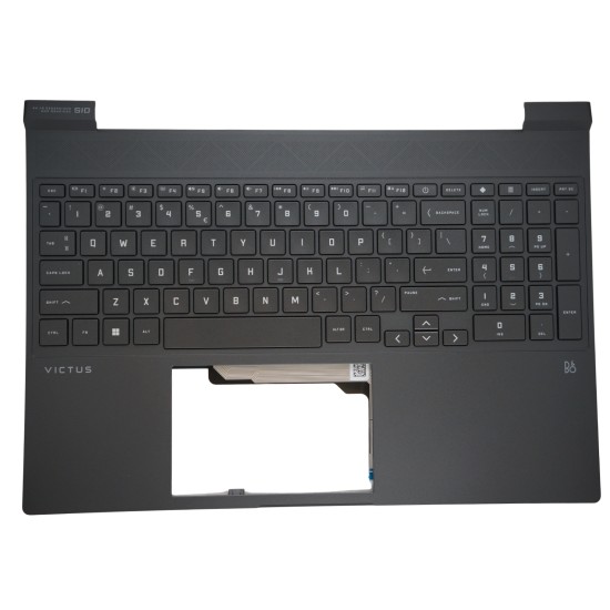 Klaviatūra HP Victus 15-FA 15-FB N13298-B31 US su korpusu ir apšvietimu Klaviatūra HP Victus 15-FA 15-FB N13298-B31 US su korpusu ir apšvietimu