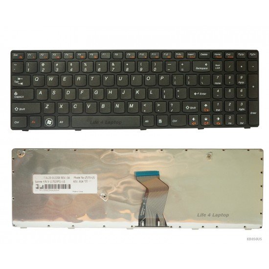 Klaviatūra Lenovo B570 B590 V570 US