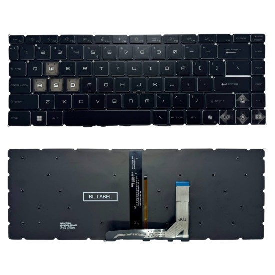 Klaviatūra MSI MS-16R8 MS-16RK US su apšvietimu