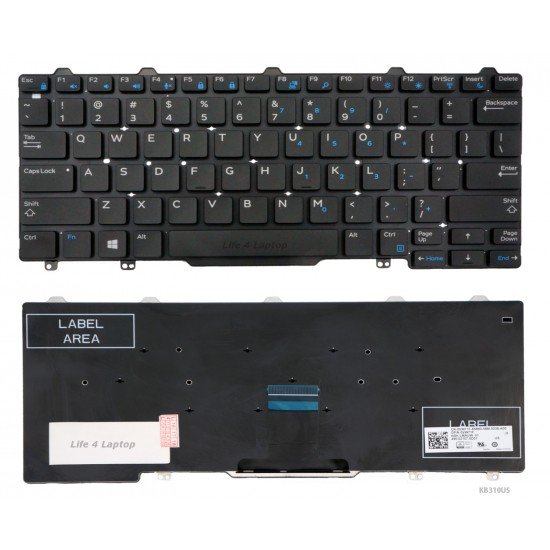 Klaviatūra Dell Latitude E5250 5270 US