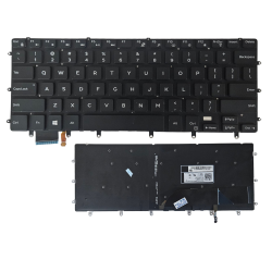 Klaviatūra Dell Inspiron 7558 7568 XPS 15 9550 9560 9570 15'' 27.5cm US su apšvietimu Klaviatūra Dell Inspiron 7558 7568 XPS 15 9550 9560 9570 15'' 27.5cm US su apšvietimu