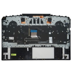 Klaviatūra HP Gaming 15-DK 15T-DK L57593-031 L58826-031 UK su korpusu ir žaliu apšvietimu