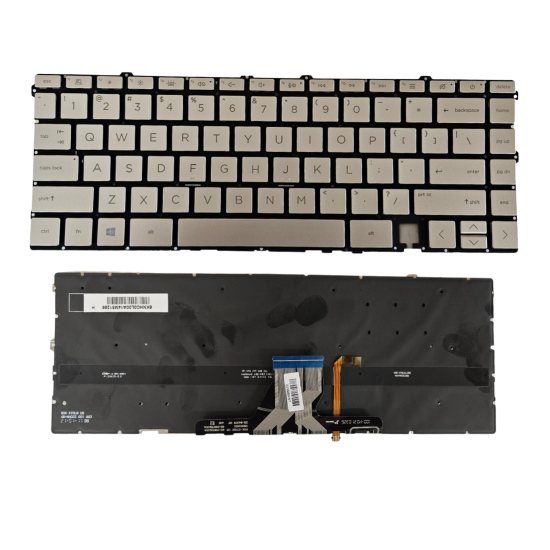 Klaviatūra HP Envy X360 15m-ES 15m-eu 15-EP 15-ES US sidabrinė su apšvietimu