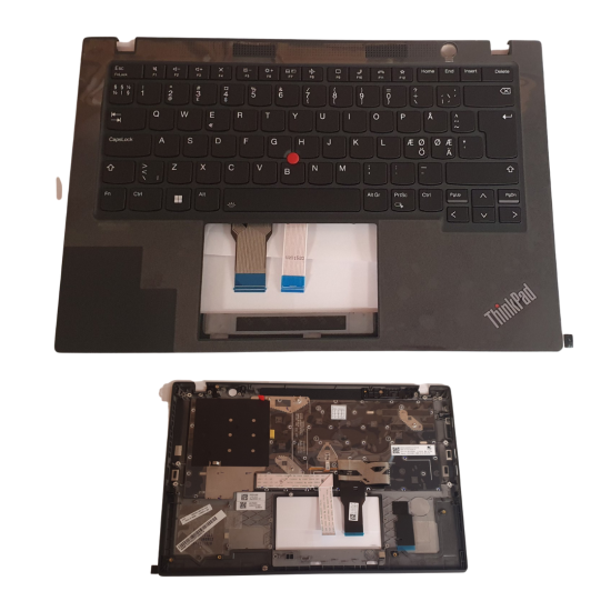 Klaviatūra Lenovo ThinkPad T14s Gen 2 NOR su apšvietimu ir korpusu