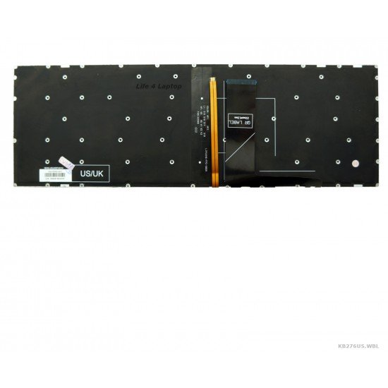 Klaviatūra Lenovo 320-15 S145-15 V340-17 L340-15 330-15 US pilka su apšvietimu