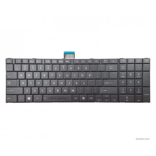 Klaviatūra Toshiba Satellite C850 C855 C870 L850 P850 US be rėmelio