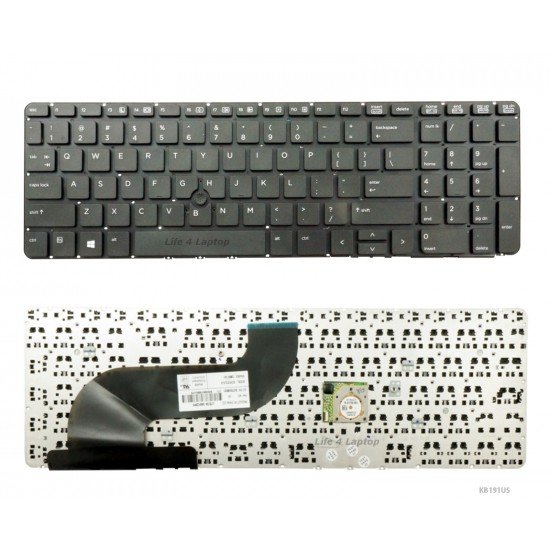 Klaviatūra HP Probook 650 G1 655 G1 US be rėmelio