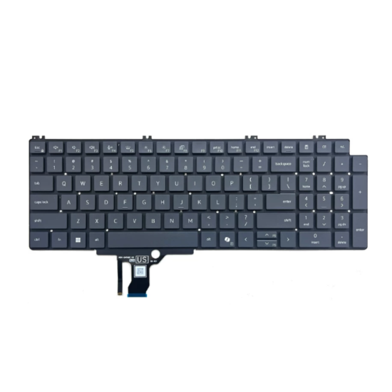 Klaviatūra Dell Precision 5 16 PW516261 US su apšvietimu