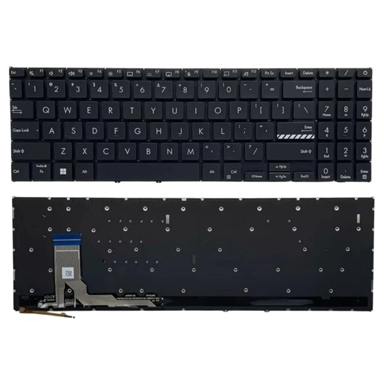 Klaviatūra Asus K3605ZV K3605VC K3504 M3504 S3504 E1504 M3605 US su apšvietimu Klaviatūra Asus K3605ZV K3605VC K3504 M3504 S3504 E1504 M3605 US su apšvietimu